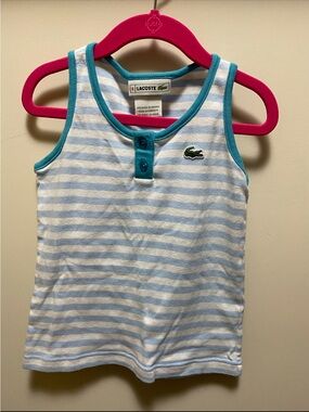 Lacoste kids striped tank top summer kids 5-6